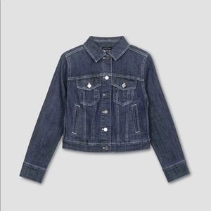 Universal Standard Kelsey Denim Jacket in Dark Indigo